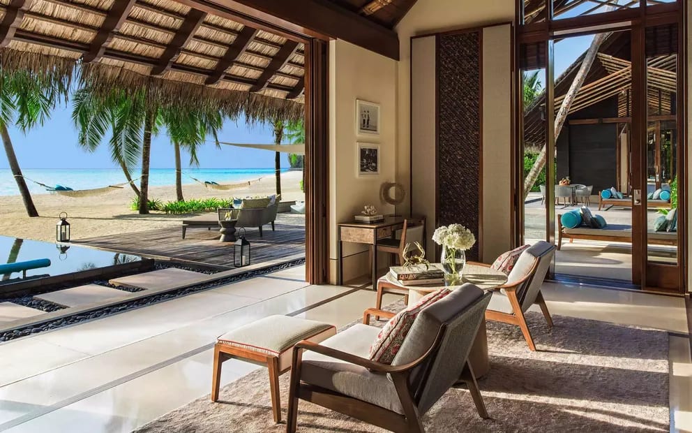 Two Villa Residence with Pool · Two villas · joined · 163 sqm interior